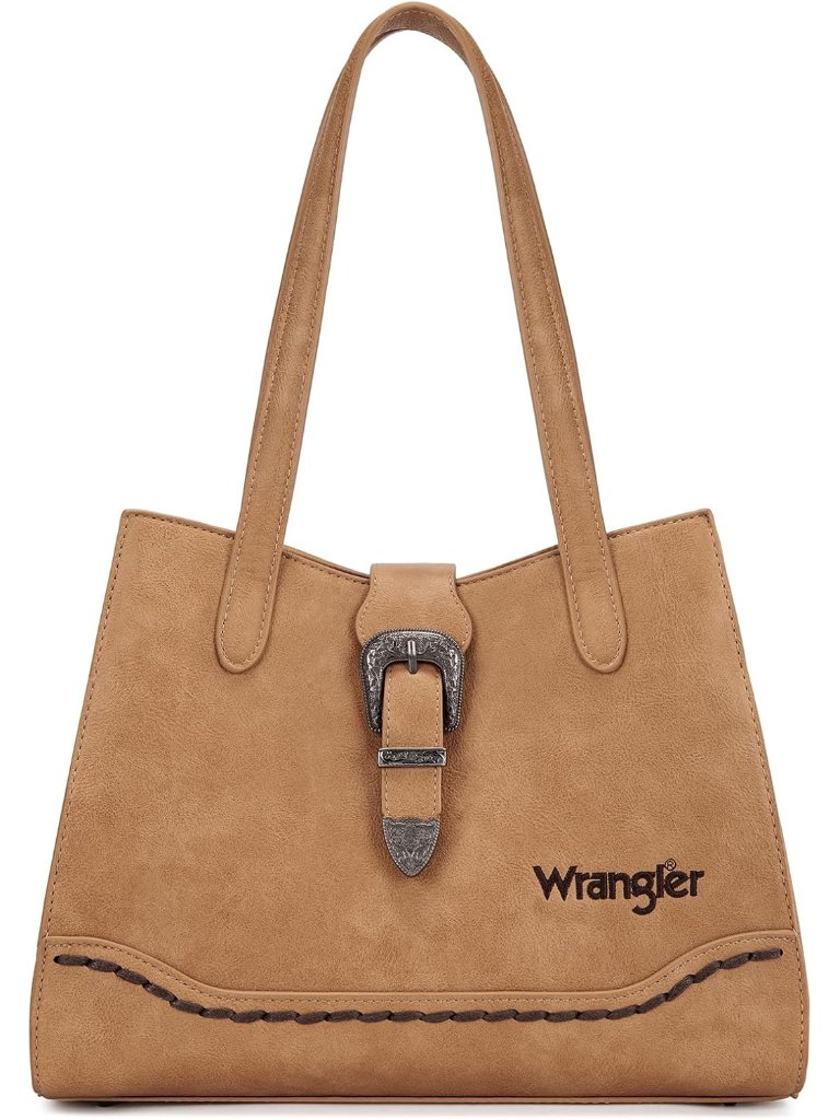 Wrangler 3-Compartment Tote Bag For Women, Medium Western Shoulder Purses And Ha
